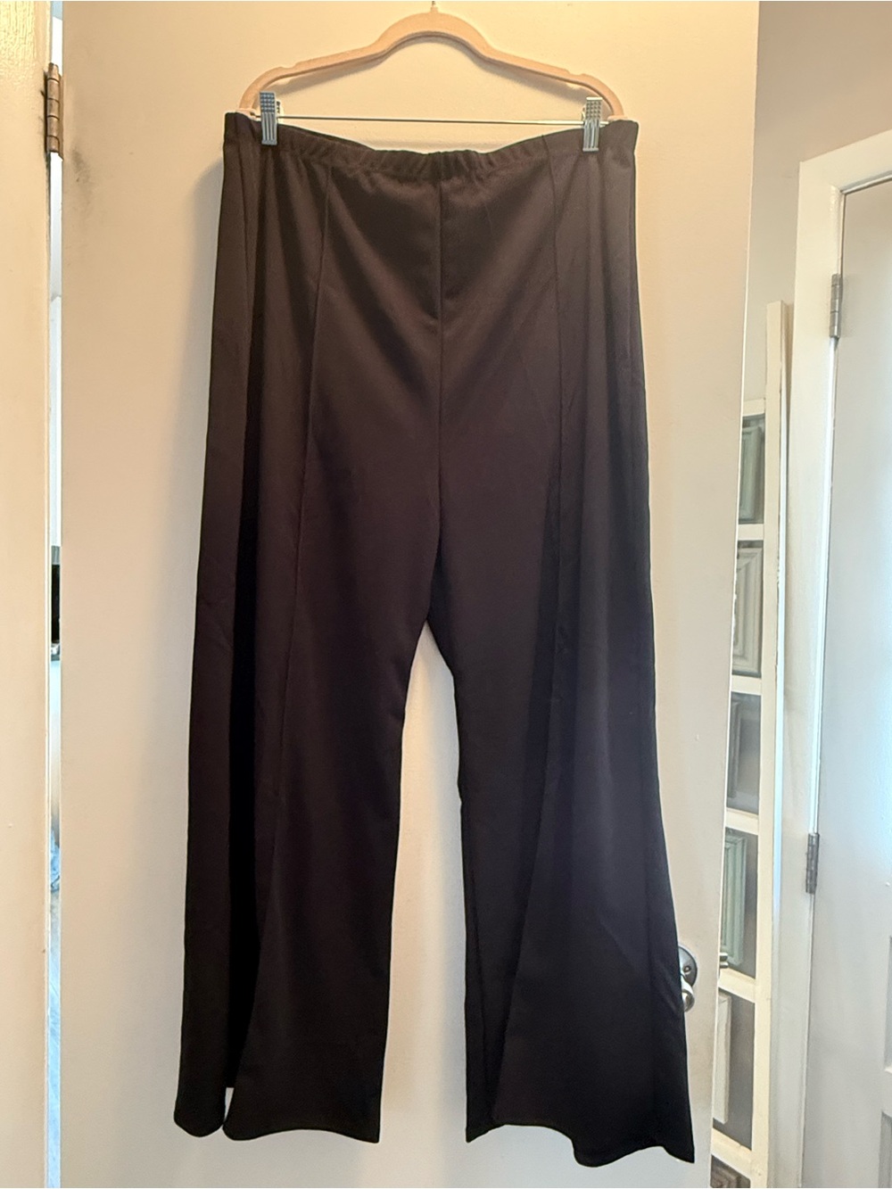 2 PAIRS Women's Wide-Leg Black Pants